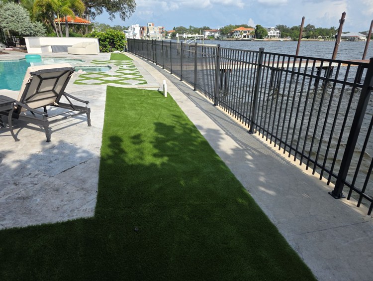 Synthetic Putting Green Installation project by Green Gorilla Turf in Tampa, FL