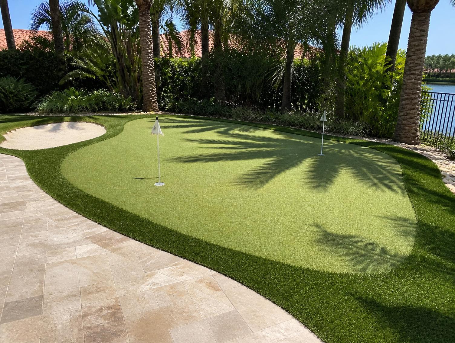 Synthetic Putting Green Installation installed by Green Gorilla Turf in Florida