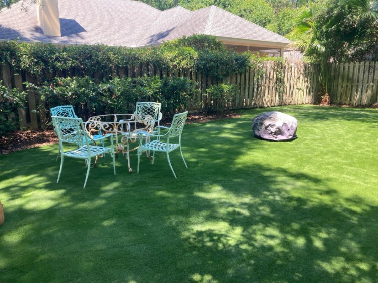 Synthetic turf installation completed by Green Gorilla Turf near Hillsborough County, FL