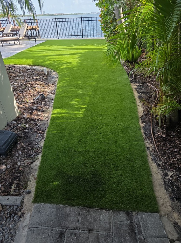 Synthetic turf installation completed by Green Gorilla Turf near Fort Myers, FL